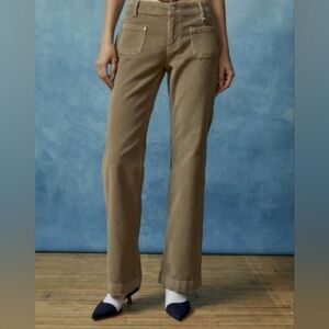 Urban Outfitters beige corduroy flare pants size 6 nwot